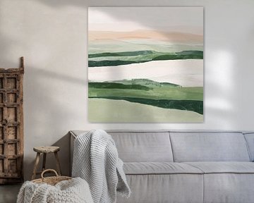 Where greenery kisses silence