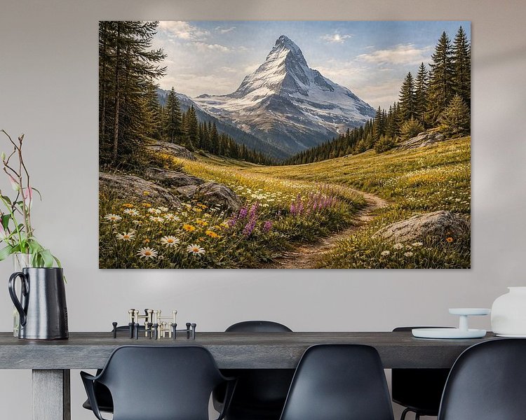 Example of the artwork in a room