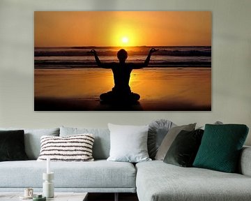 Balance by the sea at sunset by Eye on You