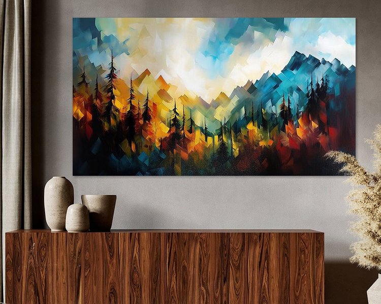 Example of the artwork in a room