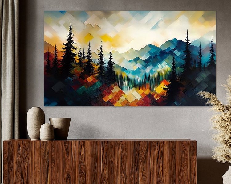 Example of the artwork in a room