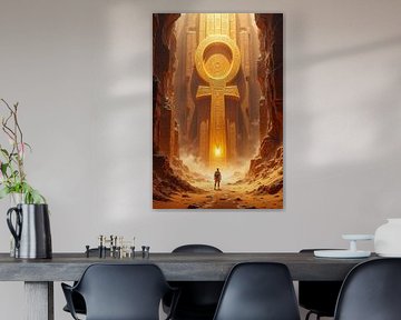 AETERNUM – A Gigantic Ankh in an Egyptian Cave by INFERAURUM