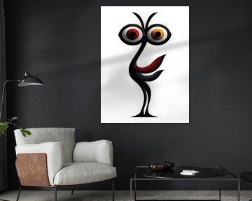 PopArt Dance of the asymmetrical eyes by Klaus Tesching - Art-AI