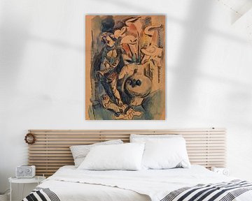 Max Pechstein, Still life of flowers with puto and calla, 1919 by Atelier Liesjes