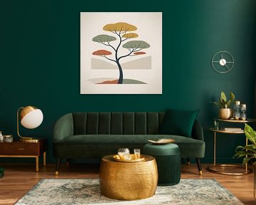 Minimalist Retro Tree