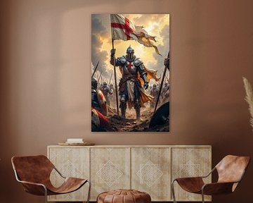 CRUCIATUS – A Crusader with His Banner on the Battlefield by INFERAURUM