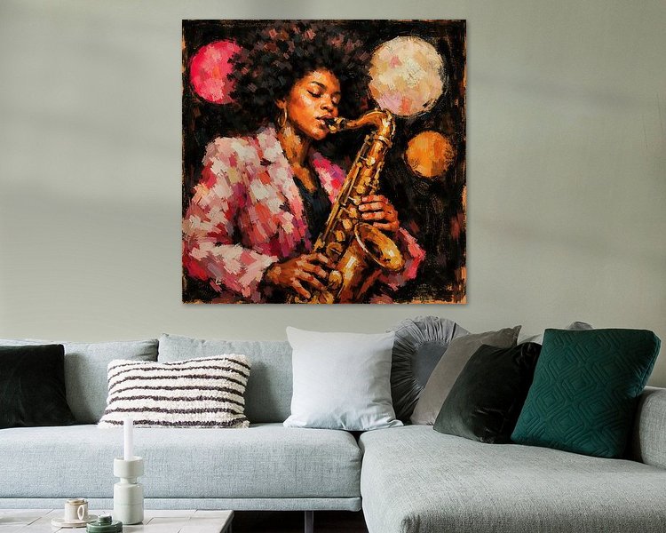 Example of the artwork in a room