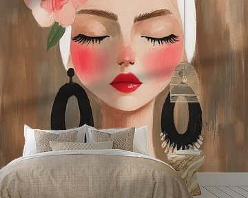 Modern portret in zachte tinten