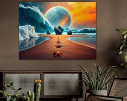 Example of the artwork in a room