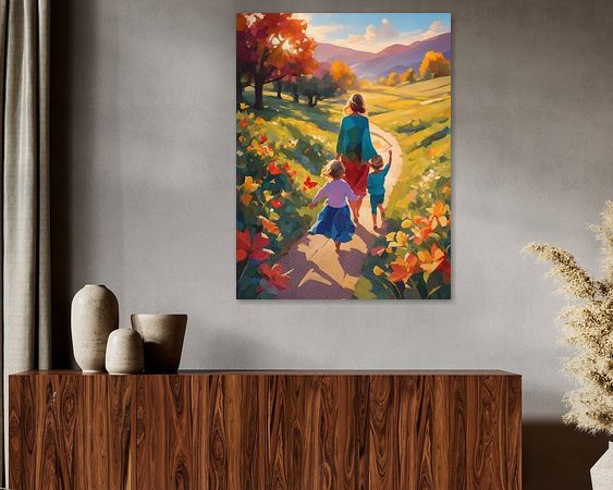 Example of the artwork in a room