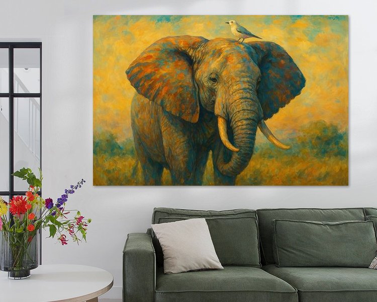 Example of the artwork in a room