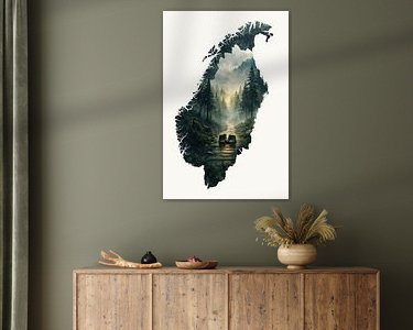 Example of the artwork in a room