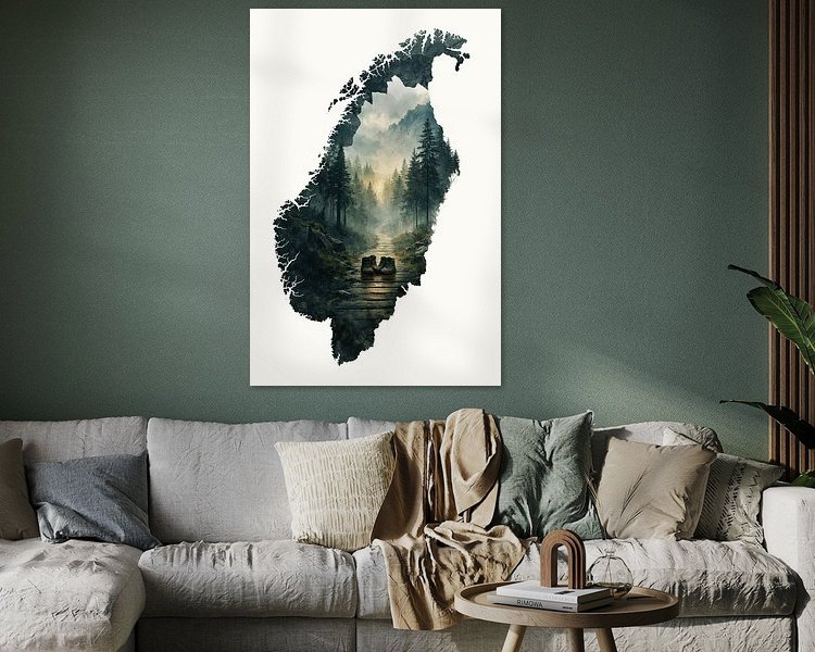 Example of the artwork in a room