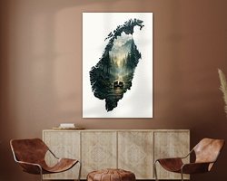 Example of the artwork in a room