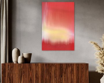 Polaris Burning; abstract artwork with warm colours for the home by Barry Burrata