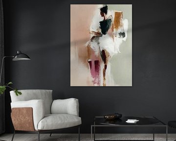 Figürliches Porträt in Pastellfarben