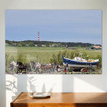 Horse rescue boat Ameland