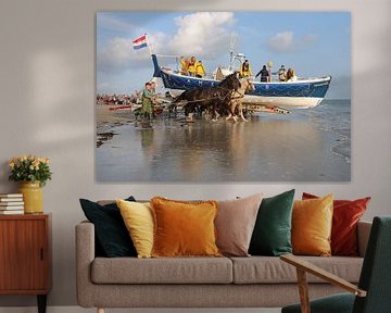 Horse rescue boat Ameland by Rinnie Wijnstra (FotoAmeland )