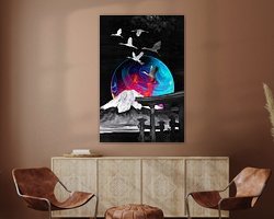 Example of the artwork in a room