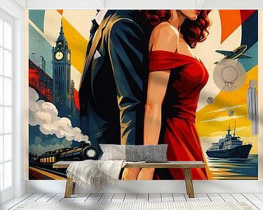 Example of the artwork in a room