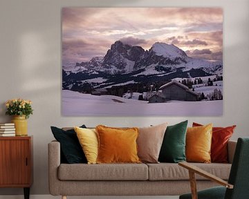 Sunrise on the Seisser Alm