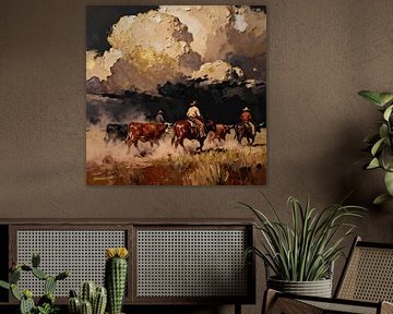 Hooves Beneath Heavy Sky by Johannas Art Creations