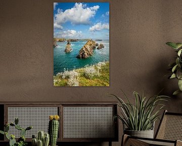 Coast at the Port de Goulphar near Bangor, Belle-Ile-en-Mer, Brittany