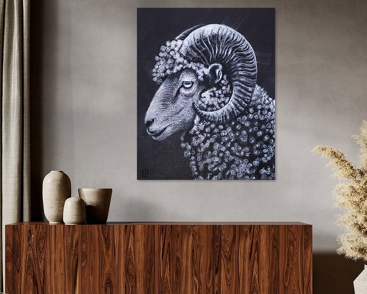 Example of the artwork in a room