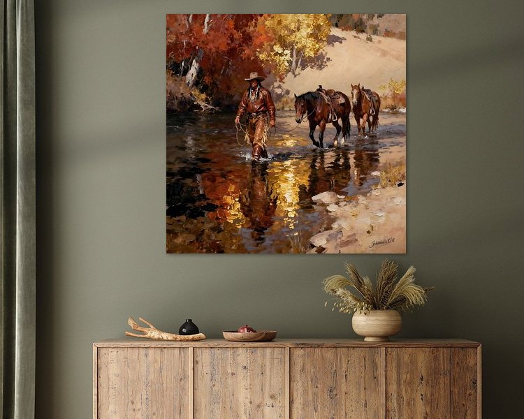 Example of the artwork in a room