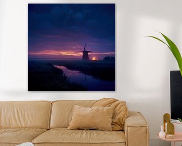 Silence Over the Polder at Night by Friso Creates