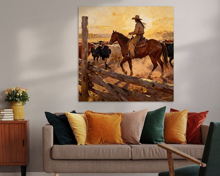 Example of the artwork in a room