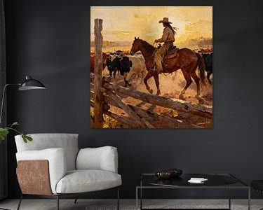 Example of the artwork in a room