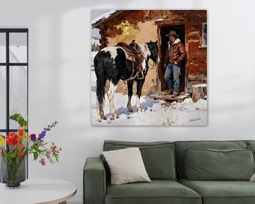 Frost on the Saddle by Johannas Art Creations