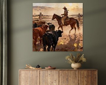 Last Light on the Corral by Johannas Art Creations