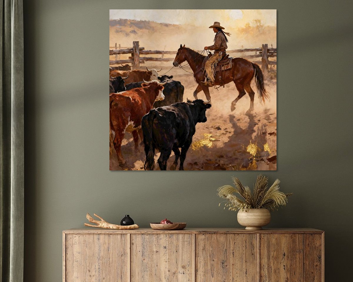 Example of the artwork in a room