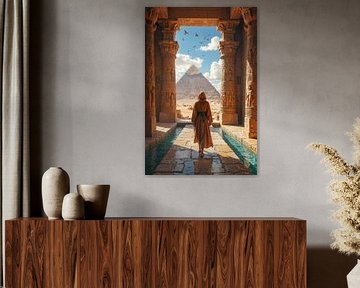 PROSPECTUS – Het Uitzicht van het Tempelcomplex op de Piramide