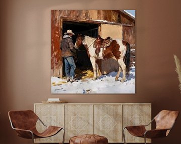 Snow at the Stable Door