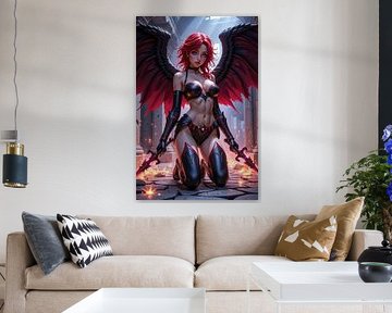 INFERA – Sexy Anime Demonen Girl in de Tempel by INFERAURUM