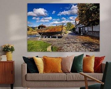 Das Werra Schiff im Hafen von Wanfried