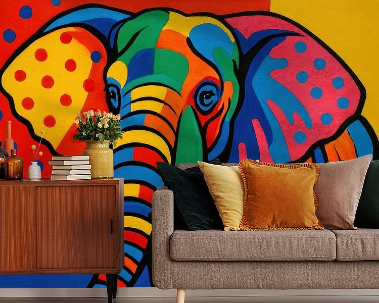 Example of the artwork in a room