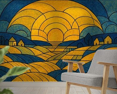 Example of the artwork in a room