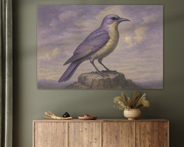 Vogel mit Wolken und Felsen von Imperial Art House