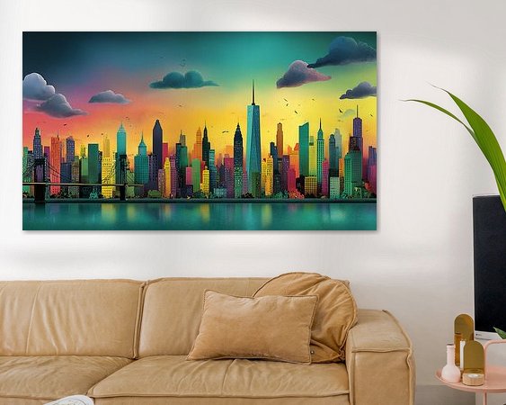 Example of the artwork in a room