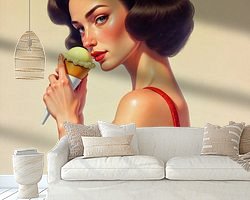 Example of the artwork in a room