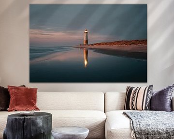 Lighthouse at dusk by Friso Creates