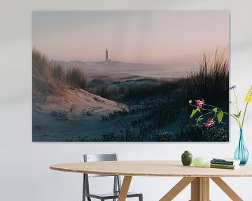 Lighthouse at dusk by Friso Creates