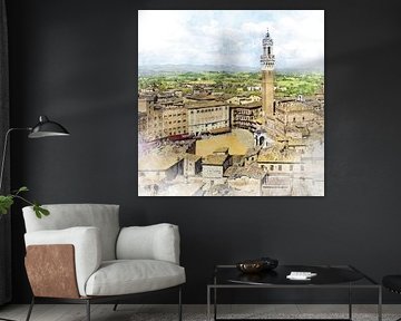 Siena is a medieval gem, famous for its historic streets and timeless Tuscan charm. by Danny de Klerk