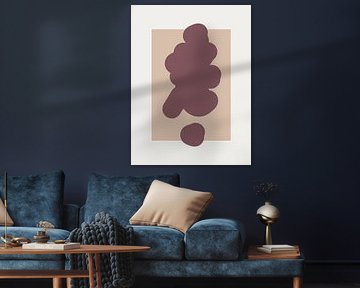 Bright - organische vorm in cloud, pink and mauve