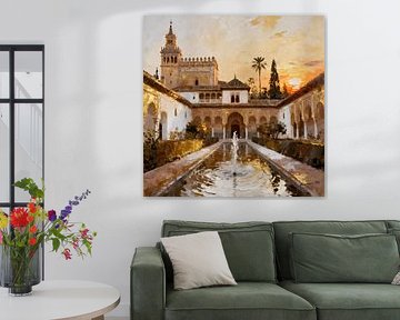 Alcazar of Seville, Spain by Johannas Art Creations