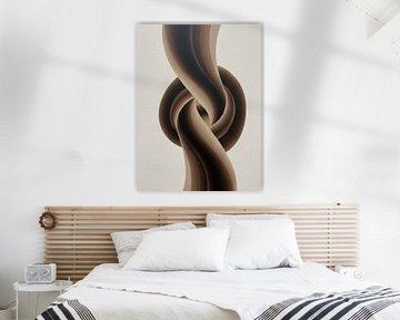 Bold coffee abstract retro art 2